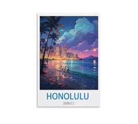 Jigsaw Puzzles 1000 Pieces Honolulu Hawaii paper Puzzle Jigsaw Puzzle Artwork Intellective Educational Toys Gifts 52x38cm