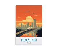 Jigsaw Puzzles 1000 Pieces Houston Texas Metro Recycled Paper Jigsaw Puzzle 1000 Pieces - Fun and Challenging Family Game Great Gift Idea 52x38cm