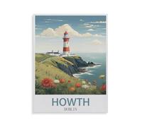 Jigsaw Puzzles 1000 Pieces，Howth Lighthouse Dublin，Wooden Children Games Educational Toys（75x50cm）-HE62