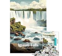 Jigsaw Puzzles 1000 Pieces Iguazu Falls, Argentina∕Chile Family Game Brain Intelligence Challenge Addictive Toys Great Gifts for Games Birthday Present (Size 50x75cm)