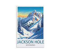 Jigsaw Puzzles 1000 Pieces Jackson Hole Wyoming Recycled Paper Jigsaw Puzzle 1000 Pieces - Fun and Challenging Family Game Great Gift Idea 70x50cm