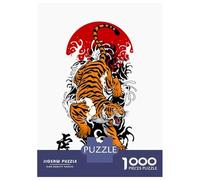 Jigsaw Puzzles 1000 Pieces Japanese Tiger Adult Jigsaw Puzzle Brain Teaser Game Analysis And Logic Christmas Birthday Gifts 52x38cm/1000pcs