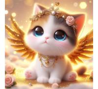 Jigsaw Puzzles 1000 Pieces, Jigsaws Golden-Winged Cat 1000 Piece jigsaw puzzles for Adults, Challenge High Difficulty Family Puzzle Game 65x65cm/26x26inch