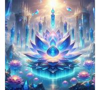Jigsaw Puzzles 1000 Pieces, Jigsaws Ice Crystal Lotus 1000 Piece jigsaw puzzles for Adults, Challenge High Difficulty Family Puzzle Game 65x65cm/26x26inch