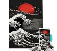 Jigsaw Puzzles 1000 Pieces Kanagawas Silent Fury Family Games for Educational Game Challenge Toy Gifts For Birthdays Analysis And Logic (Size 38x52cm)