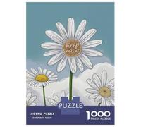 Jigsaw Puzzles 1000 Pieces Keep Smiling Daisies Adult Jigsaw Puzzle Brain Teaser Game Analysis And Logic Christmas Birthday Gifts 70x50cm/1000pcs