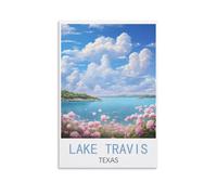 Jigsaw Puzzles 1000 Pieces Lake Travis Texas Puzzle 1000 Pieces Wood Puzzle Adult Children'S Educational Toy Family Decompression Game 50x70cm
