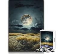 Jigsaw Puzzles 1000 Pieces Landscape The Moon Relaxing Solo Quiet Time Superior Accurate Cutting Play Toy Size 38x52cm