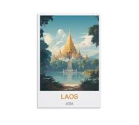 Jigsaw Puzzles 1000 Pieces,Laos Asia,Puzzle 1000 Pieces, Relaxing and Challenging Gift for Adults, Teens, Seniors 70x50cm