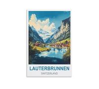 Jigsaw Puzzles 1000 Pieces Lauterbrunnen Switzerland paper Puzzle Jigsaw Puzzle Artwork Intellective Educational Toys Gifts 52x38cm