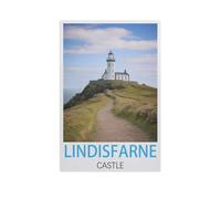 Jigsaw Puzzles 1000 Pieces，Lindisfarne Castle，Jigsaw Toy Family Game Wall Decor for Adults Teens（50x70cm）-AL32