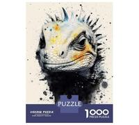 Jigsaw Puzzles 1000 Pieces Lizard Wild Majesty Puzzles for Adults Hands-on Game Staycation Kill Time Christmas Birthday Gifts 38x26cm/1000pcs