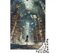 Jigsaw Puzzles 1000 Pieces Magical Library Scene Jigsaw 70x50cm/1000pcs Gift For Kids Challenging Creative Family Game DIY Cardboard