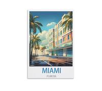 Jigsaw Puzzles 1000 Pieces Miami Florida Recycled Paper Jigsaw Puzzle 1000 Pieces - Fun and Challenging Family Game Great Gift Idea 38x26cm