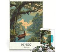 Jigsaw Puzzles 1000 Pieces Mingo National Wildlife, Brain Teaser Game, Difficult Challenge, Deal As Gifts for The Whole Family 38x26cm