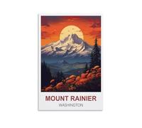 Jigsaw Puzzles 1000 Pieces Mount Rainier Washington Jigsaw Puzzles Celebrate Christmas Puzzle Gift for Family and Friend 52x38cm
