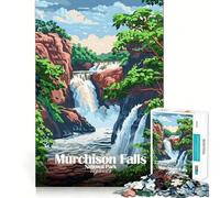 Jigsaw Puzzles 1000 Pieces Murchison Falls National Park Uganda Flawless Fit Art Creative Skill Toy Rest Time Play Christmas Art Display (50x75cm)
