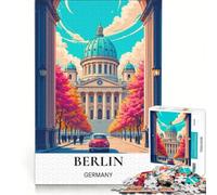 Jigsaw Puzzles 1000 Pieces Must-Visit Berlin Landmarks, Brain Teaser Game, Difficult Challenge, Deal As Gifts for The Whole Family 38x52cm