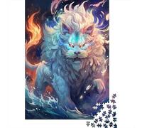 Jigsaw Puzzles 1000 Pieces Mythical Lion Spirit Jigsaw 38x26cm/1000pcs Gift For Kids Stress Reliever Educational Games DIY Cardboard