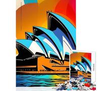 Jigsaw Puzzles 1000 Pieces Opera Sydney Pop Art Puzzle For Teenagers Precision Cutting for Birthday, Chrismas Deal As Gifts for The Whole Family (38x26cm)