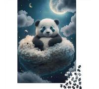 Jigsaw Puzzles 1000 Pieces Panda Sleeping Cloud Jigsaw 38x26cm/1000pcs Gift For Kids Stress Reliever Educational Games DIY Cardboard