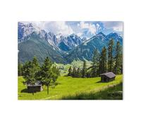 Jigsaw Puzzles 1000 Pieces，Panoramic view into the Stubai Valley, Tyrol, Austria，Paper Children Games Educational Toys（38x26cm）-L2