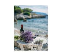 Jigsaw Puzzles 1000 Pieces Paper Assembling Picture,Beach Rendezvous with Lavender,Adults Games Educational Toys(38x26cm)-AA24