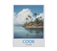 Jigsaw Puzzles 1000 Pieces Paper Assembling Picture，Cook Islands，Adults Games Educational Toys（50x70cm）-FF80