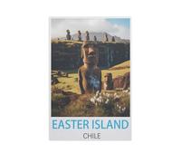 Jigsaw Puzzles 1000 Pieces Paper Assembling Picture，Easter Island Chile，Adults Games Educational Toys（38x52cm）-FV2