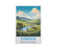 Jigsaw Puzzles 1000 Pieces Paper Assembling Picture，Exmoor National Park，Adults Games Educational Toys（38x26cm）-AK37