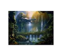 Jigsaw Puzzles 1000 Pieces Paper Assembling Picture，Hidden ruins，Adults Games Educational Toys（50x70cm）-AH44