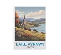 Jigsaw Puzzles 1000 Pieces Paper Assembling Picture，Lake Vyrnwy Powys，Adults Games Educational Toys（38x26cm）-GT80