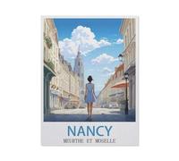 Jigsaw Puzzles 1000 Pieces Paper Assembling Picture，Nancy Meurthe et Moselle，Adults Games Educational Toys（38x52cm）-BS21