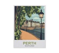 Jigsaw Puzzles 1000 Pieces Paper Assembling Picture，Perth Scotland，Adults Games Educational Toys（38x52cm）-FB22