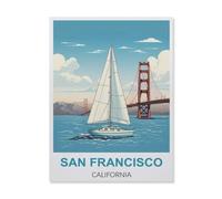 Jigsaw Puzzles 1000 Pieces Paper Assembling Picture,San Francisco California,Adults Games Educational Toys(38x26cm)-A84