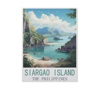 Jigsaw Puzzles 1000 Pieces Paper Assembling Picture，Siargao Island The Philippines，Adults Games Educational Toys（50x70cm）-FK82