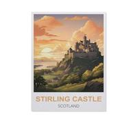 Jigsaw Puzzles 1000 Pieces Paper Assembling Picture，Stirling Castle Scotland，Adults Games Educational Toys（50x70cm）-DX99