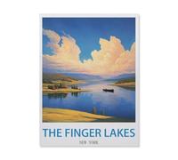 Jigsaw Puzzles 1000 Pieces Paper Assembling Picture，The Finger Lakes New York，Adults Games Educational Toys（38x52cm）-EH41