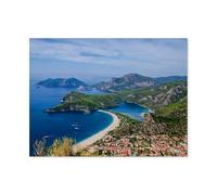 Jigsaw Puzzles 1000 Pieces Paper Assembling Picture，Turkish Riviera - Along the Lycian Coast，Adults Games Educational Toys（50x70cm）-AS33