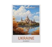 Jigsaw Puzzles 1000 Pieces paper Assembling Picture，Ukraine Kharkiv ， Church，Adults Games Educational Toys（50x70cm）-DX21