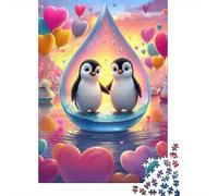 Jigsaw Puzzles 1000 Pieces Penguin Love Scene Jigsaw 70x50cm/1000pcs Gift For Kids Stress Reliever Family Game DIY Cardboard