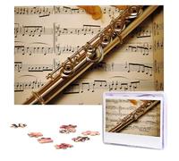 Jigsaw Puzzles 1000 Pieces Personalized Puzzle for Adults Flute Music Picture Puzzle Custom Puzzles from Photos Wooden Puzzle Classic Jigsaw Puzzle for Family Wedding Birthday Gifts