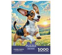 Jigsaw Puzzles 1000 Pieces Petit Basset Griffon Vendéen Puzzles 70x50cm/1000pcs Toy for Adults And Kids Challenging Creative Educational Games DIY Cardboard