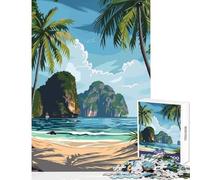 Jigsaw Puzzles 1000 Pieces Phi Phi Islands Thailand Puzzles for Teenagers Analysis And Logic Wishlist with Santa Claus Beautiful Design Game (38x26cm)