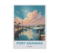 Jigsaw Puzzles 1000 Pieces，Port Aransas Texas，Wooden Children Games Educational Toys（75x50cm）-ID44