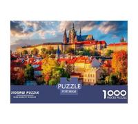 Jigsaw Puzzles 1000 Pieces Prague Castle Puzzles 38x26cm/1000pcs Gift For Kids Challenging Creative Family Game DIY Cardboard