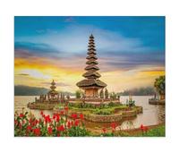 Jigsaw Puzzles 1000 Pieces，Pura Ulun Danu Bratan, Hindu Temple in Bali, Indonesia，Paper Puzzle Jigsaw Puzzle Artwork Intellective Educational Toys Gifts（38x26cm）-V43