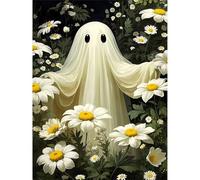 Jigsaw Puzzles 1000 pieces,Puzzles for Adults,Challenging Educational Family Activity Games Home Decoration Puzzle Flowers Ghost,29.5 x 19.7 Inch