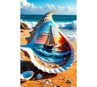 Jigsaw Puzzles 1000 pieces,Puzzles for Adults,Challenging Educational Family Activity Games Home Decoration Puzzle Snail Sailboat Scenery,29.5 x 19.7 Inch