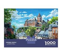 Jigsaw Puzzles 1000 Pieces Quebec City Landscape Jigsaws for Adults Hands-on Game Stress Reliever Unique Birthday And Xmas Gifts 52x38cm/1000pcs